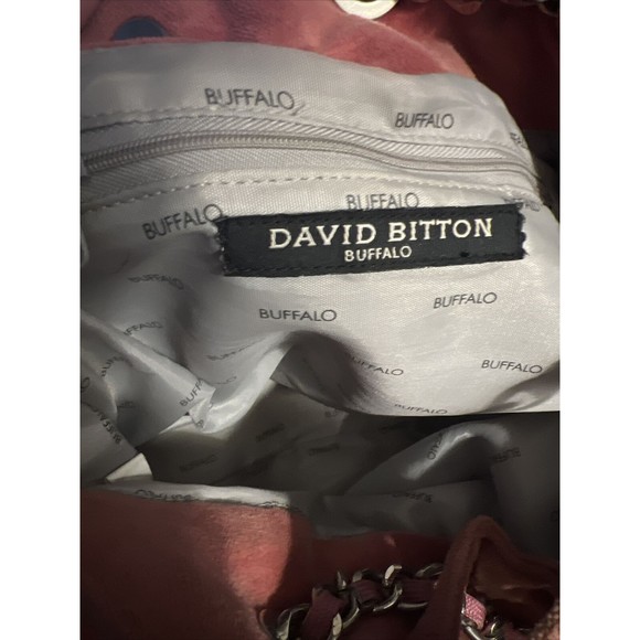 david bitton buffalo velour Handbag pink velour Boho Hippie - Picture 6 of 6